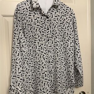 Karl Lagerfeld Monochrome Graphic Shirt